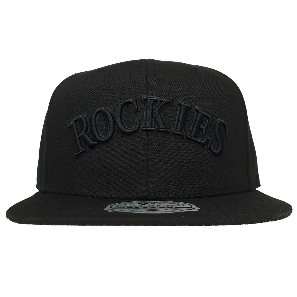 Colorado Rockies Mitchell & Ness MLB Fitted 7 3/8 Flatbill Cap Hat 3D Logo NWT